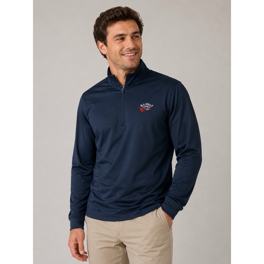 Saint Canary Men Medium Blue Golf‎ Sweater Pullover Preppy Classic